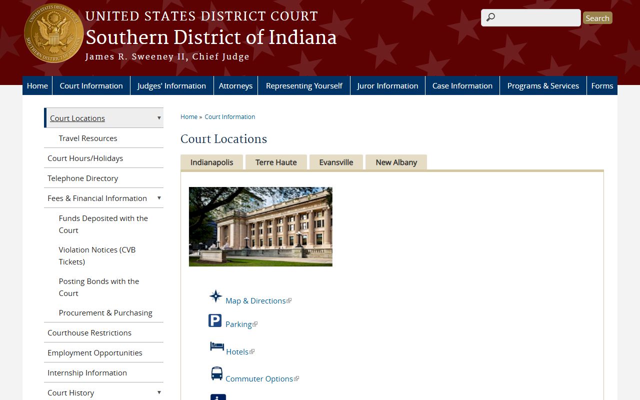 Franklin County Circuit Court federal court locations distinction