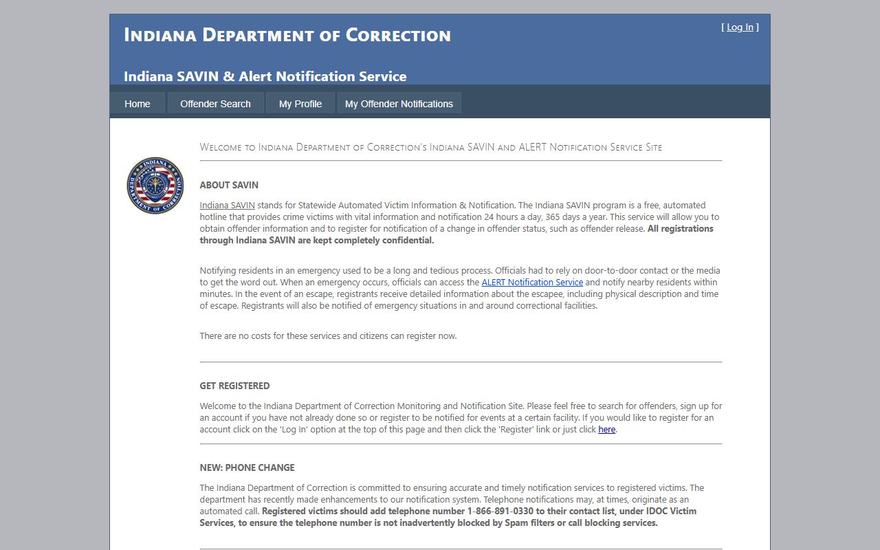 Franklin County warrant records and Indiana SAVIN custody notification